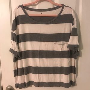 FINAL $ DROP American Eagle Grey Boyfriend Tee XXL